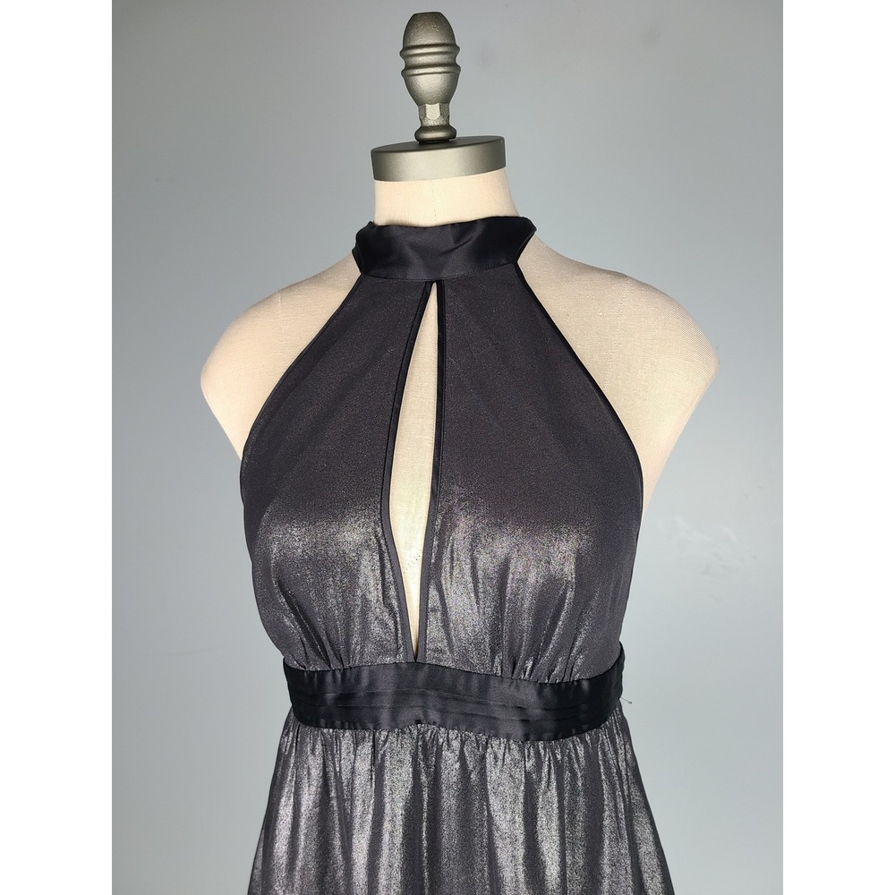 Y2K Victoria's Secret Sz S Halter Top Babydoll Black Sparkly Going Out Cybercore - Picture 3 of 4